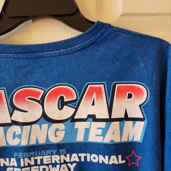 NASCAR Racing Team High Speed Racing Tee M Blue Wash - Picture 8 of 9